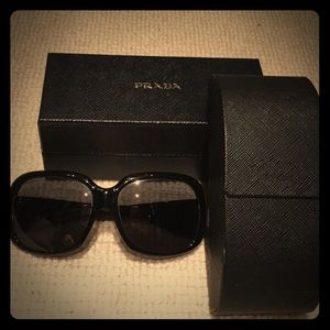 Glam Prada black sunglasses!